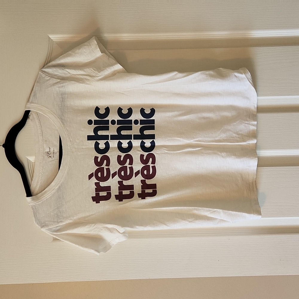 JCrew Short Sleeve Tres Chic Tshirt - Size Large